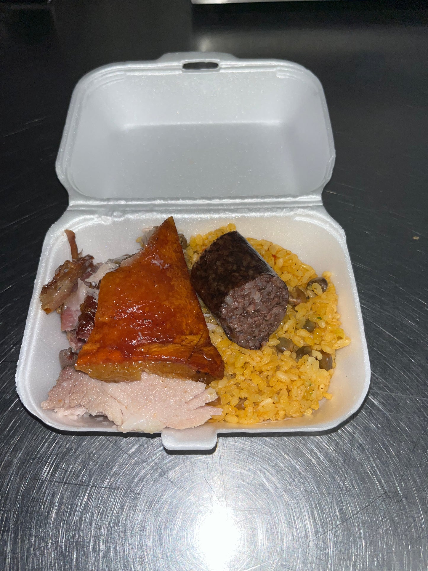 Mini Servicio Arroz, lechón y morcilla